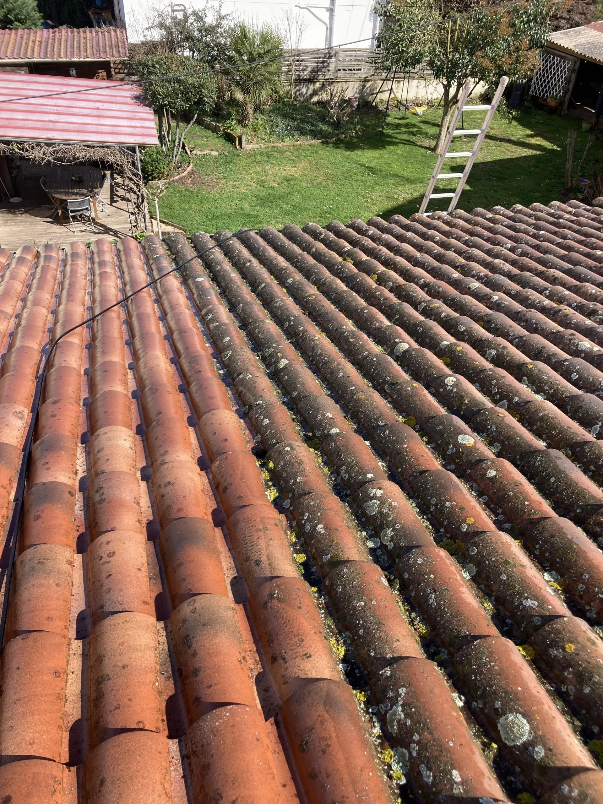 Nettoyage toiture tuiles canal Alpes-Maritimes